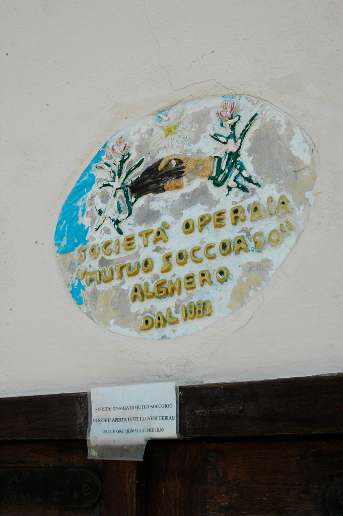 Street Plaque, Alghero