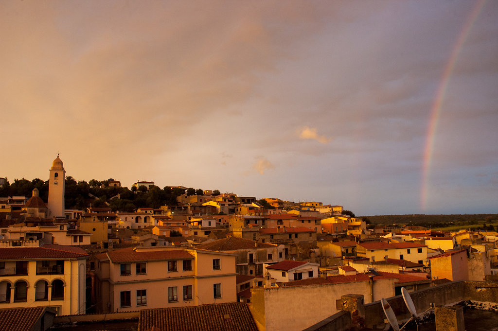 Rainbow over Orosei