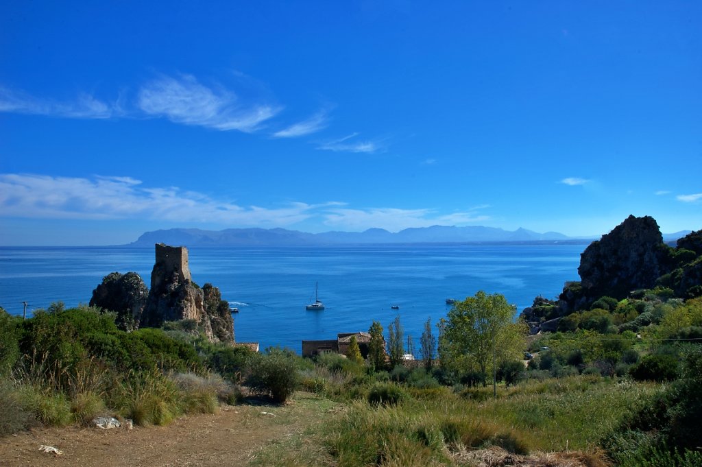 View over Scopello, Trapani