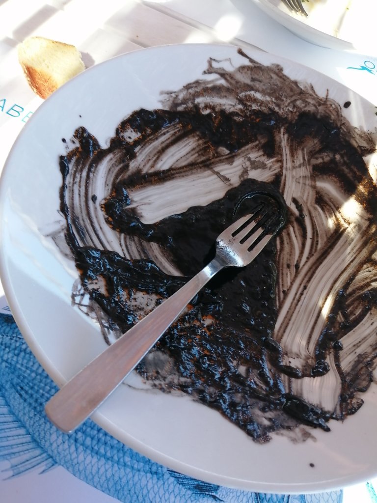 SPAGHETTI AL NERO DI SEPPIA, Al Gabbiano Ristorante, Mondello